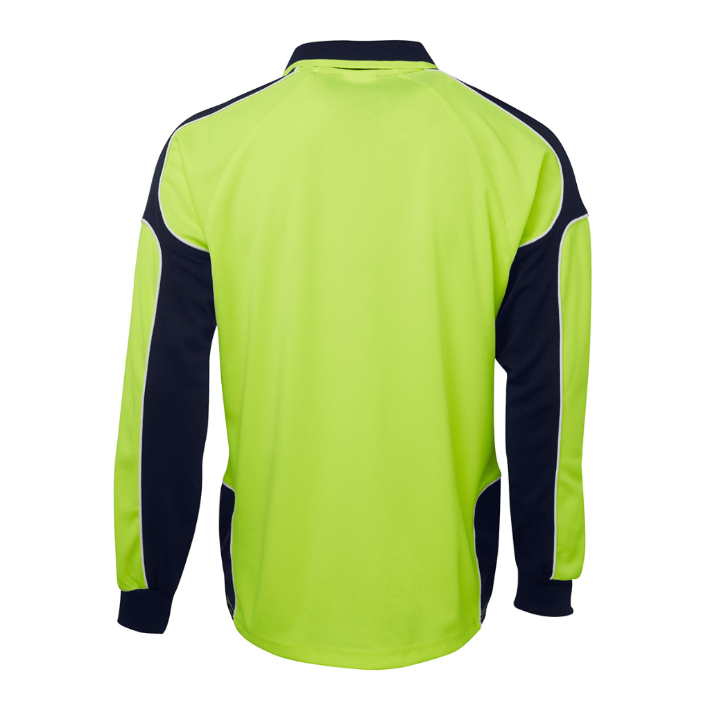 Jbs Wear 6AP4L Hi Vis Long Sleeve Arm Panel Polo