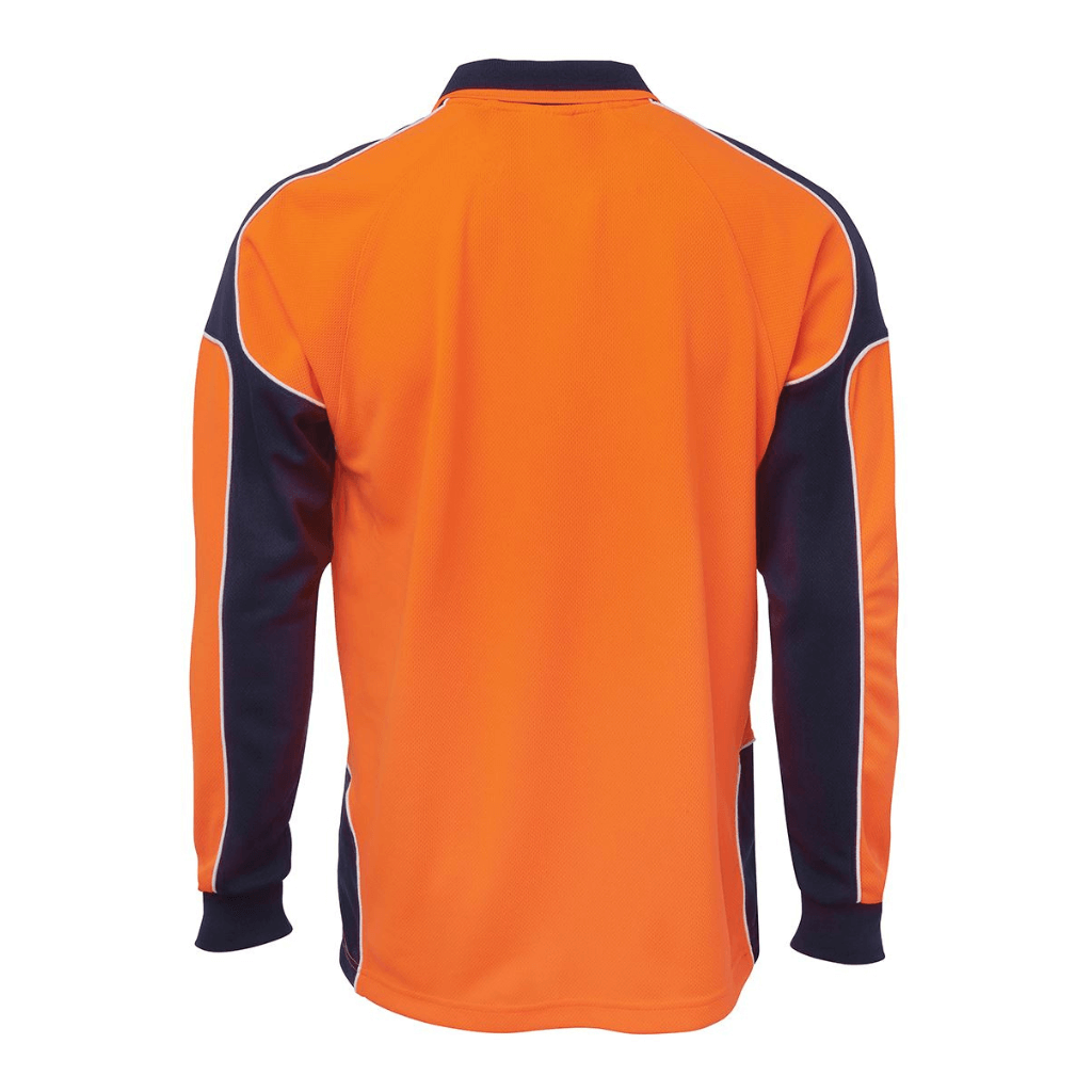 Jbs Wear 6AP4L Hi Vis Long Sleeve Arm Panel Polo