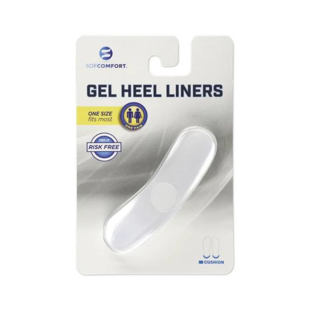 Sof Sole Gel Heel Liners 2 Pack