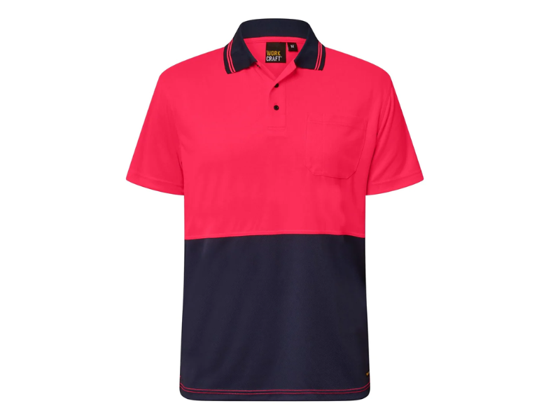 WorkCraft Hi Vis Short Sleeve Polo WSP201