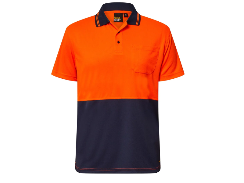 WorkCraft Hi Vis Short Sleeve Polo WSP201