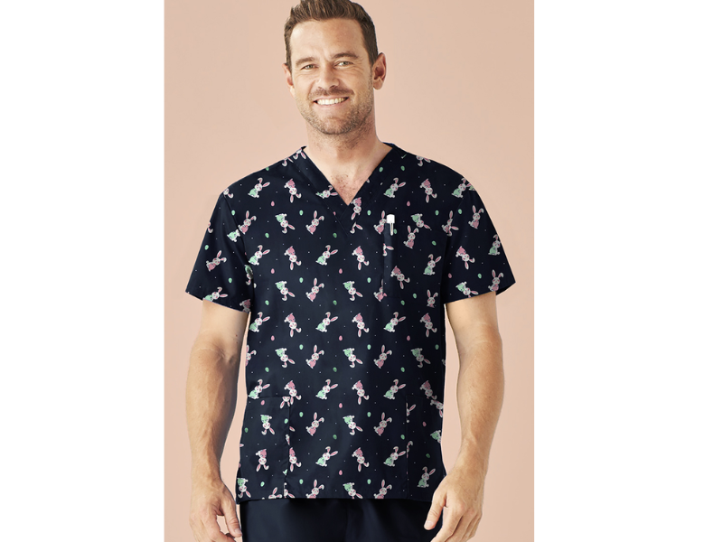 Biz Care CST152MS Mens Easter V Neck Scrub Top