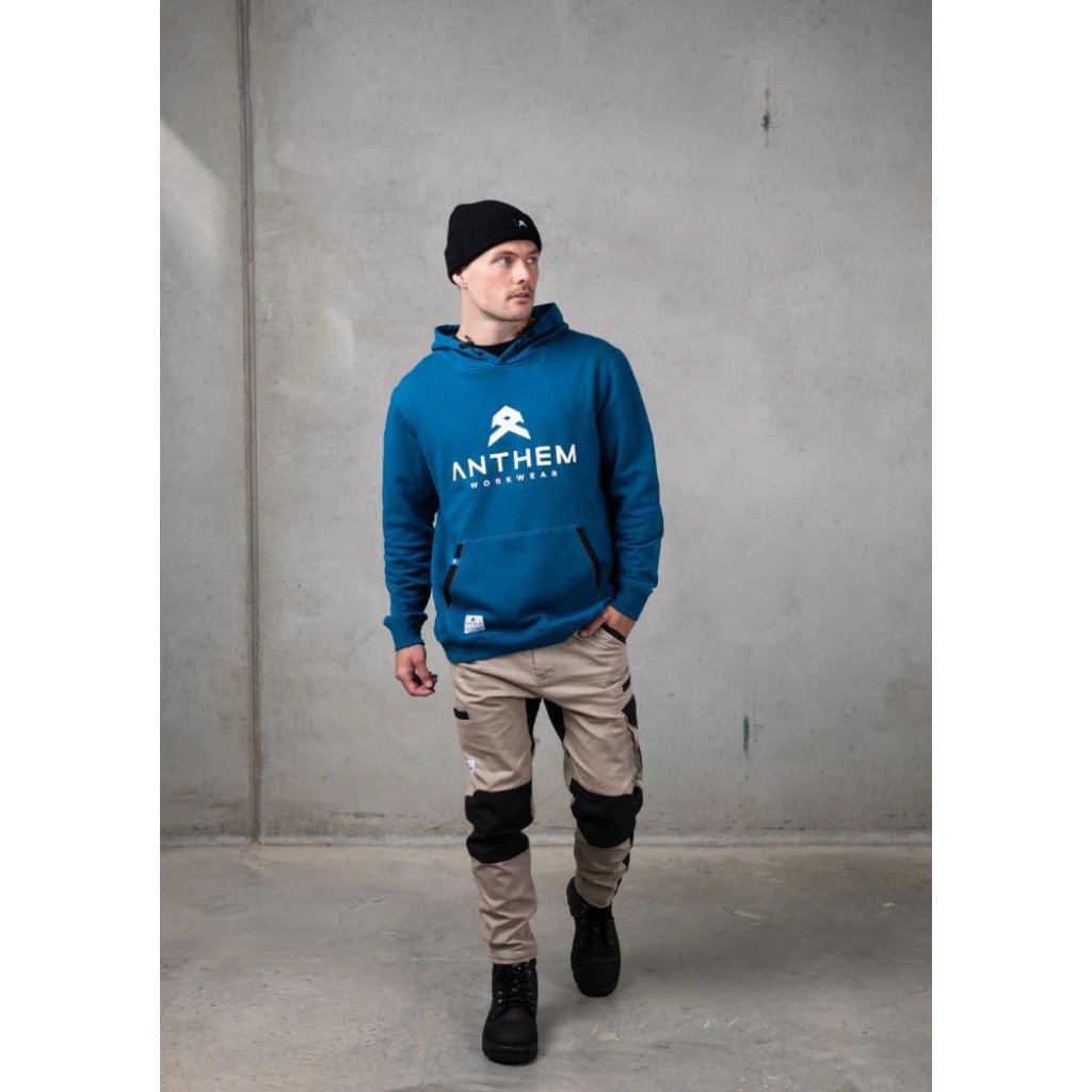 Anthem Workwear Full Logo Hoodie - Worklocker Bacchus Marsh - Anthem Workwear - Apparel Mens Jumpers - 769807303041