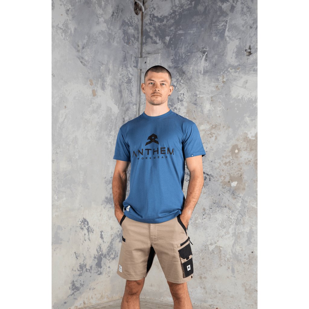 Anthem Workwear Full Logo Tee - Worklocker Bacchus Marsh - Anthem Workwear - Apparel Mens Tees - 769807301245