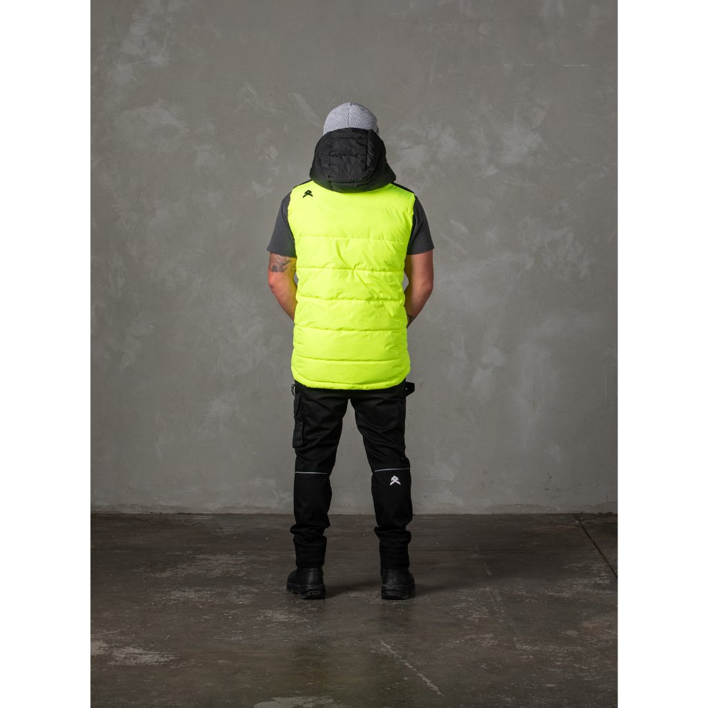 Anthem Workwear Hi Vis Puffer Vest - Worklocker Bacchus Marsh - Anthem Workwear - Apparel Mens Hi Vis Vests - 769807306516