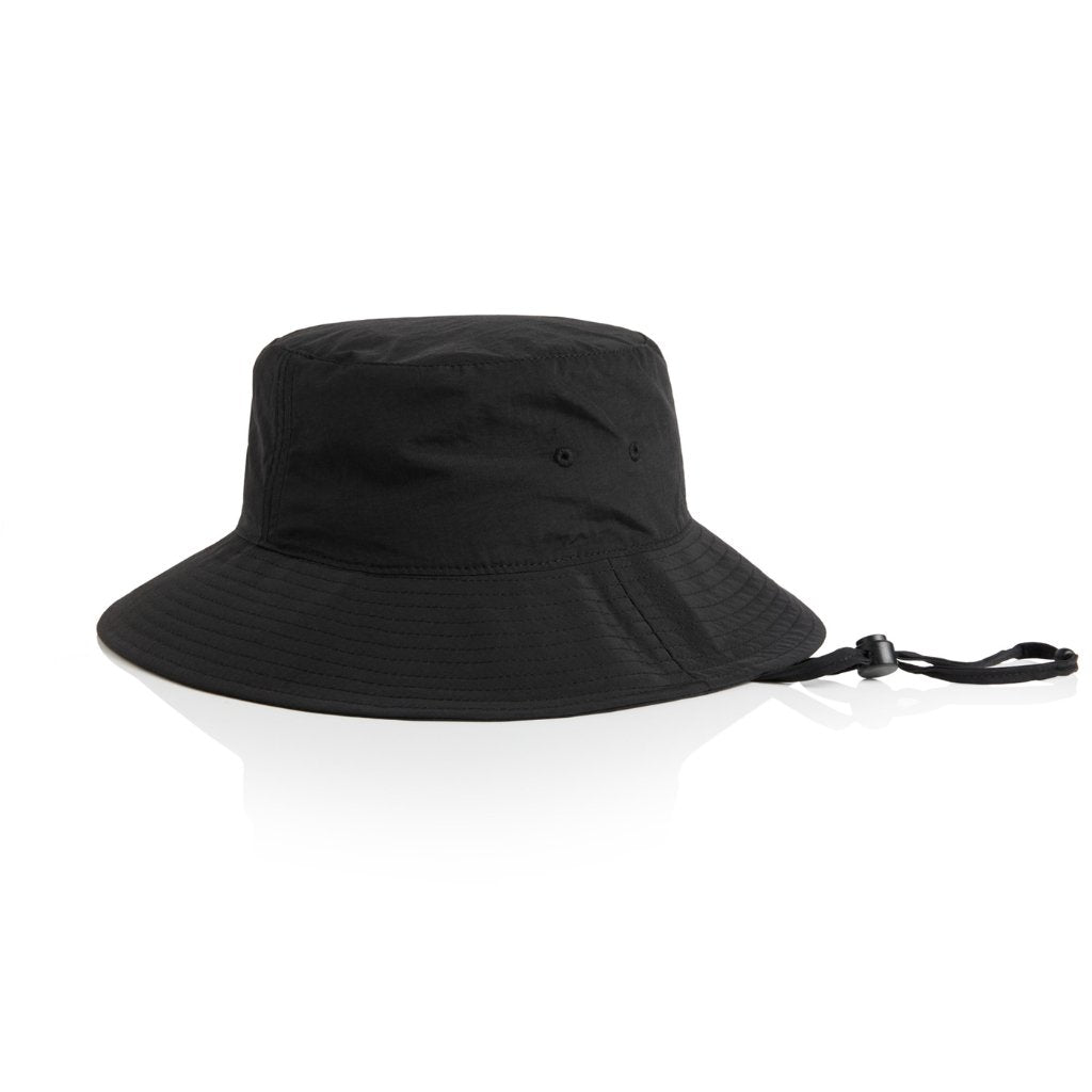 AS Colour 1174 Wide Brim Nylon Bucket Hat - Worklocker Bacchus Marsh - AS Colour - Accessories Hats / Caps - 1174.blk.os