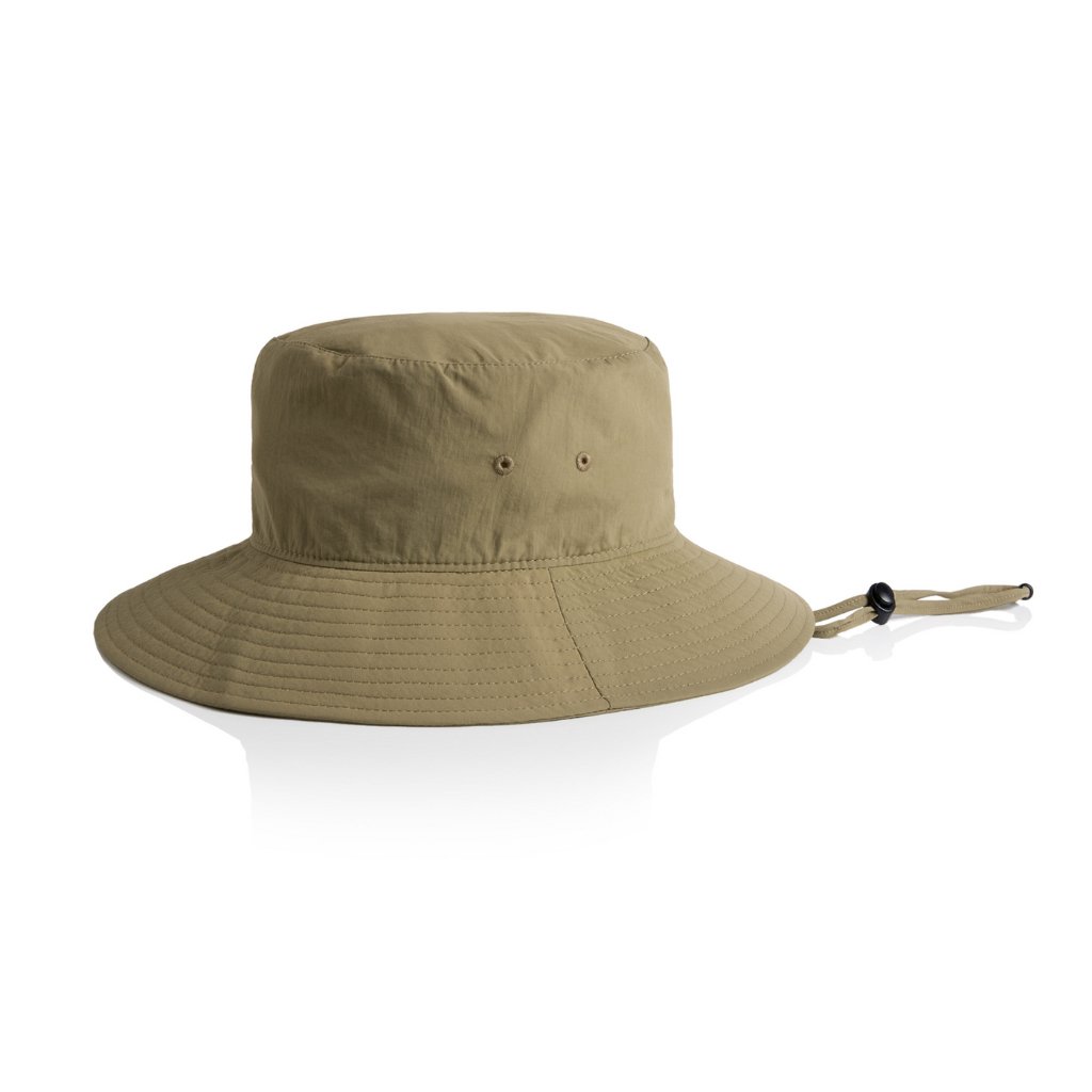 AS Colour 1174 Wide Brim Nylon Bucket Hat - Worklocker Bacchus Marsh - AS Colour - Accessories Hats / Caps - 1174.khaki.os