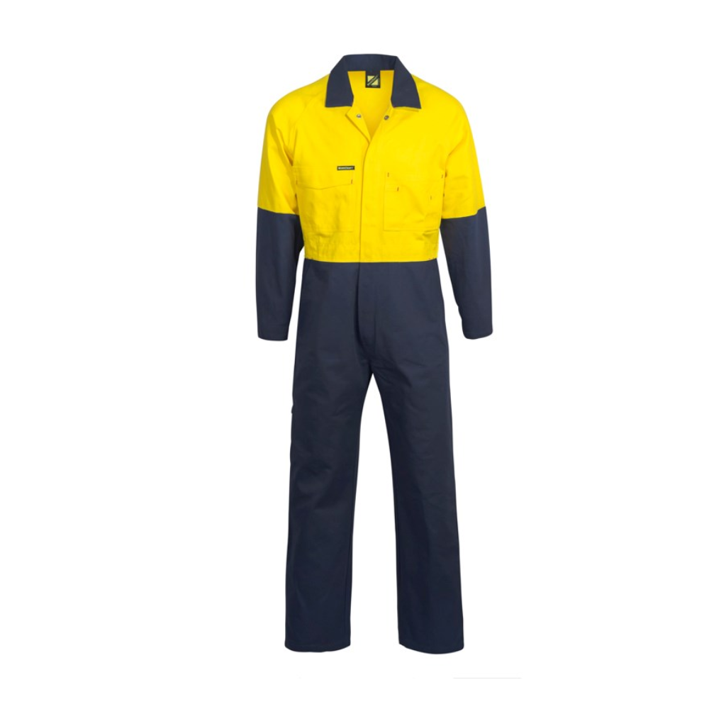 WorkCraft Hi Vis Poly/Cotton Coveralls WC3059