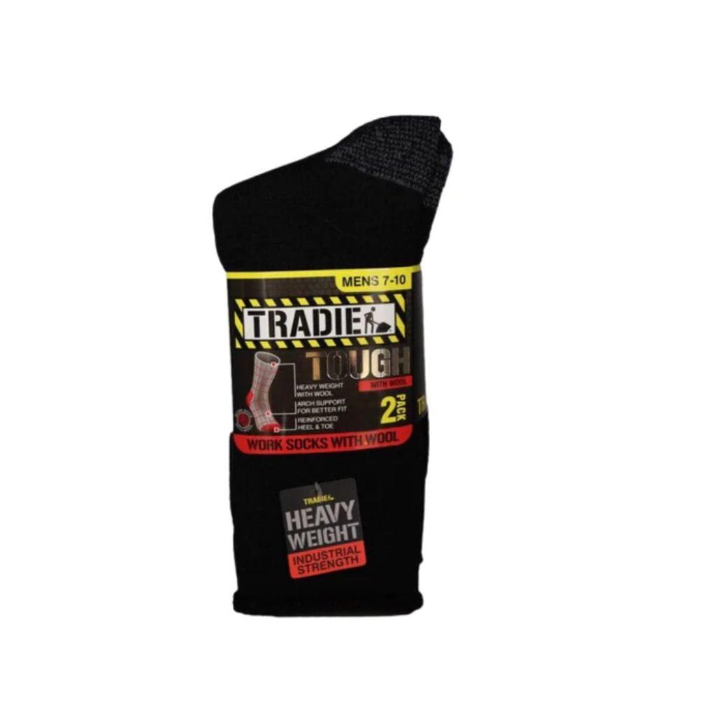 Tradie Mens 2pk Wool Sock