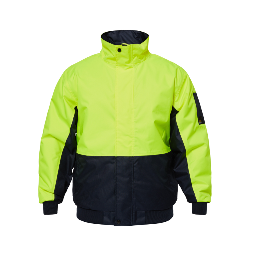 WorkCraft Hi Vis Two Tone Bomber Jacket WW9012