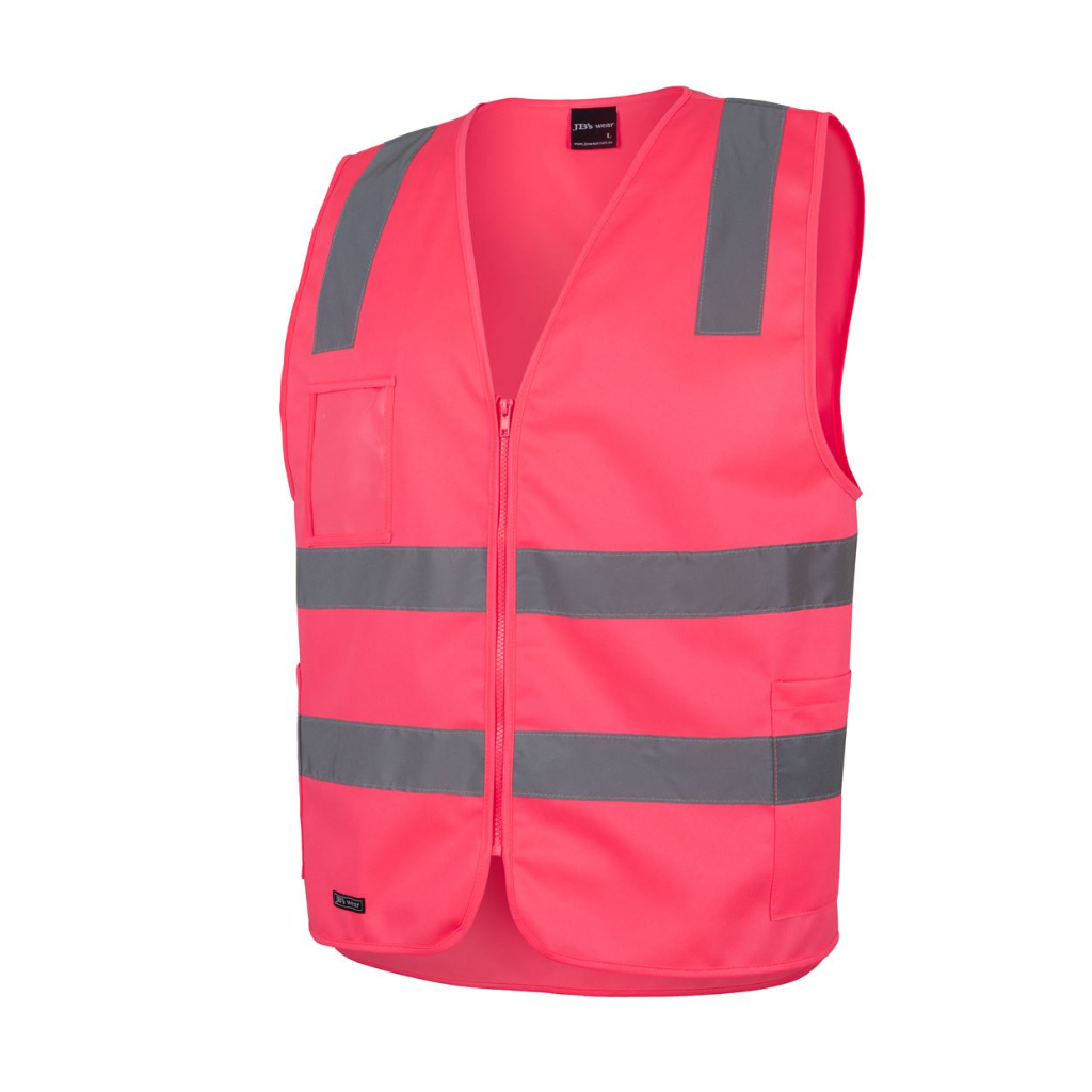 Jbs Wear 6DNSZ Hi Vis Zip Taped Safety Vest