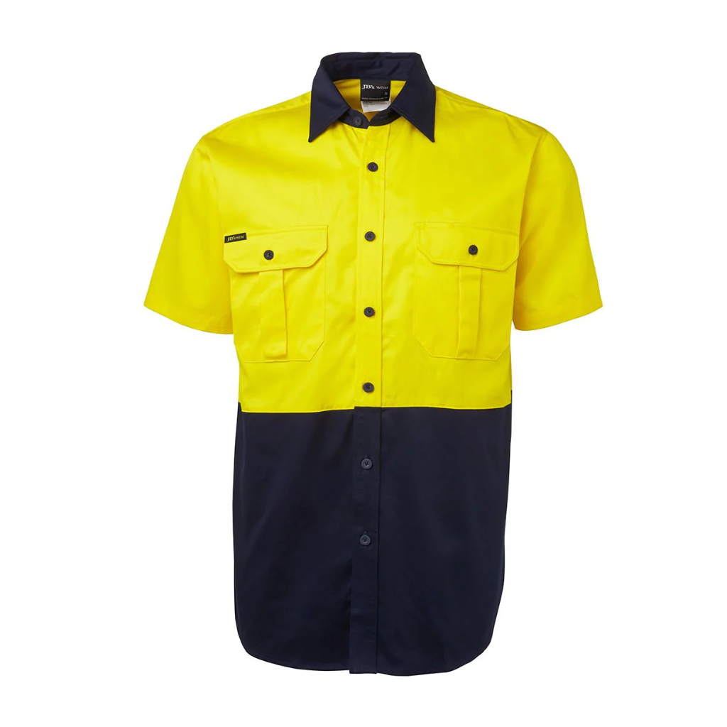 Jbs Wear 6HWS Hi Vis S/S 190g Cotton Shirt