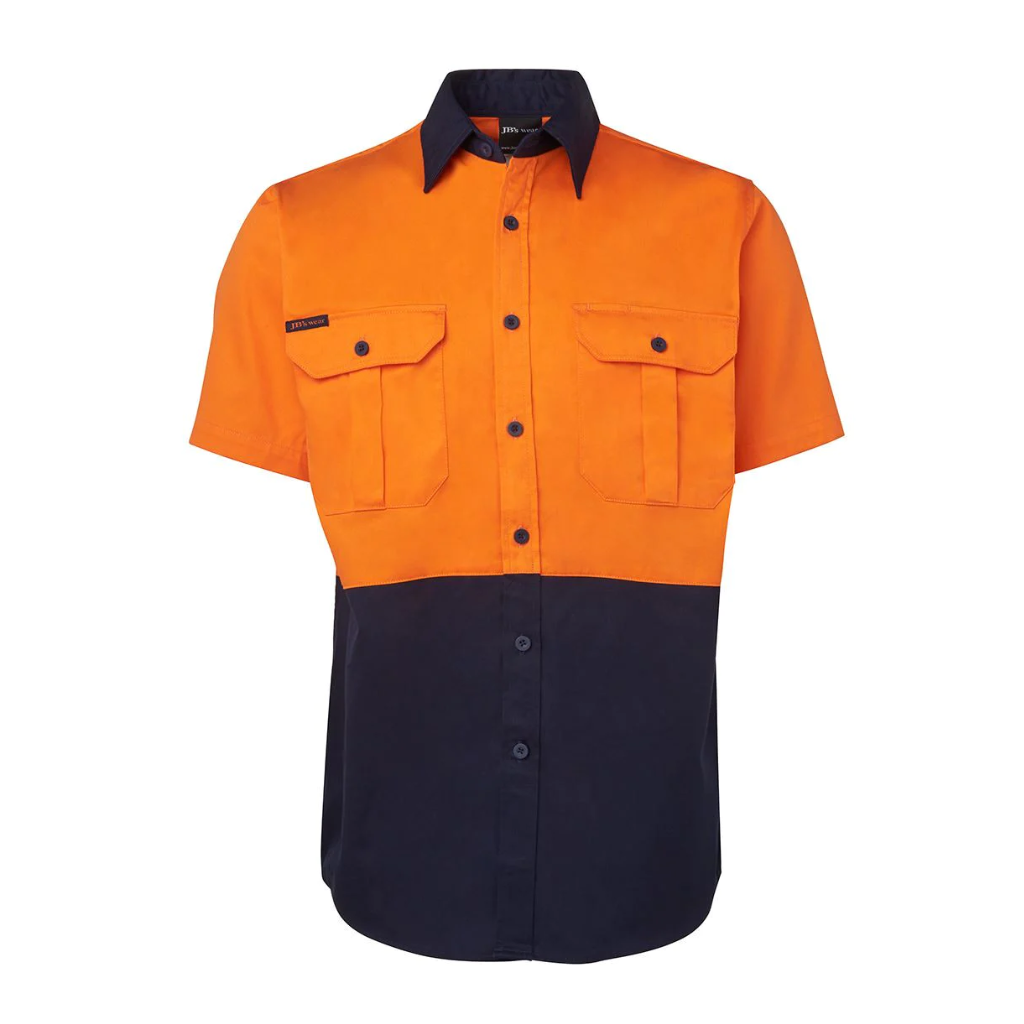 Jbs Wear 6HWS Hi Vis S/S 190g Cotton Shirt