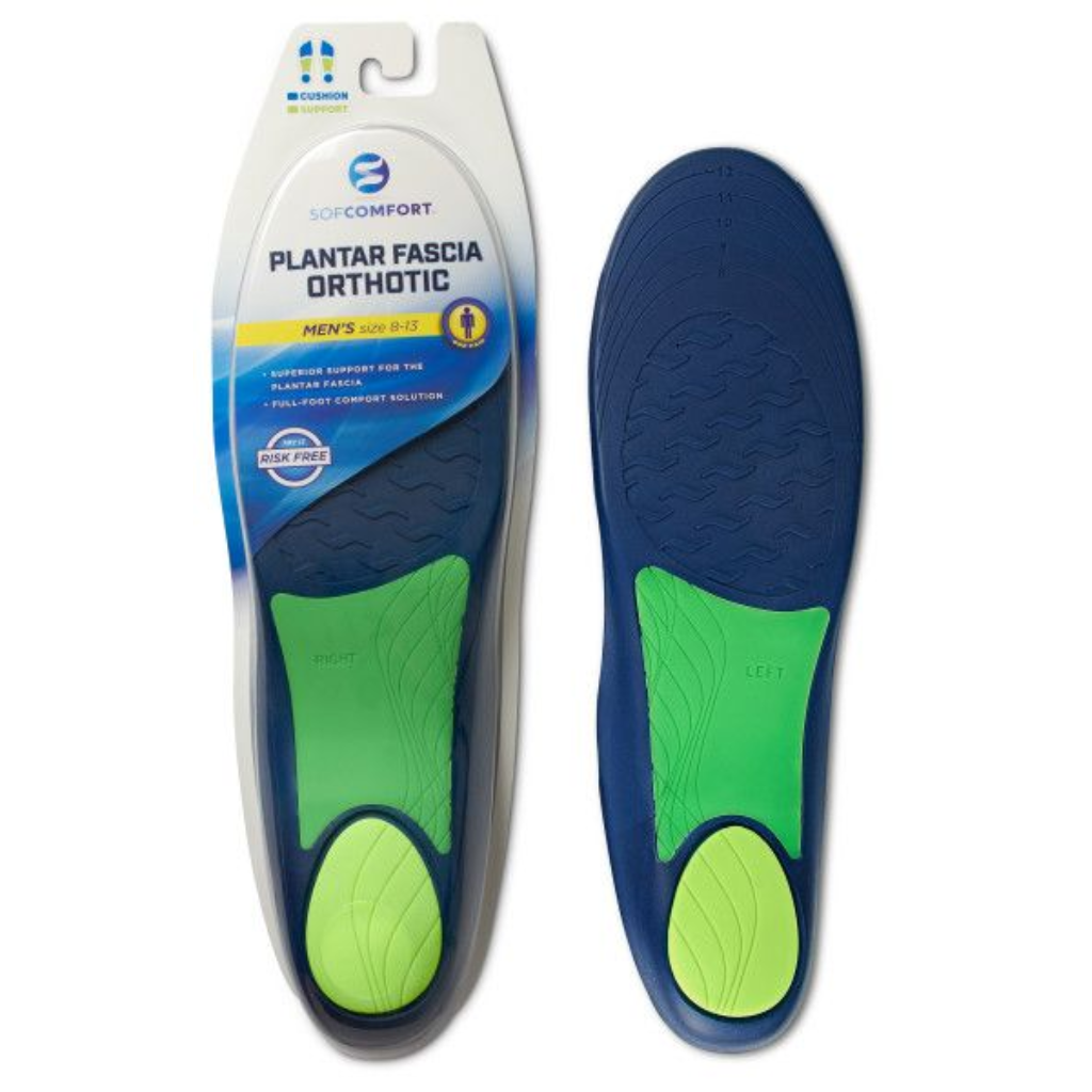 Sof Comfort Full Length Plantar Fascia Insole Mens