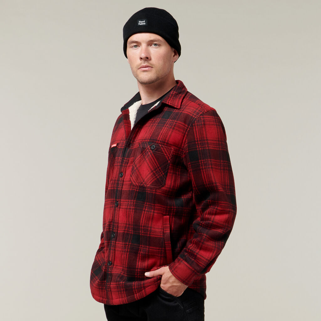 Hard Yakka Y06518 Sherpa Jacket with Beanie