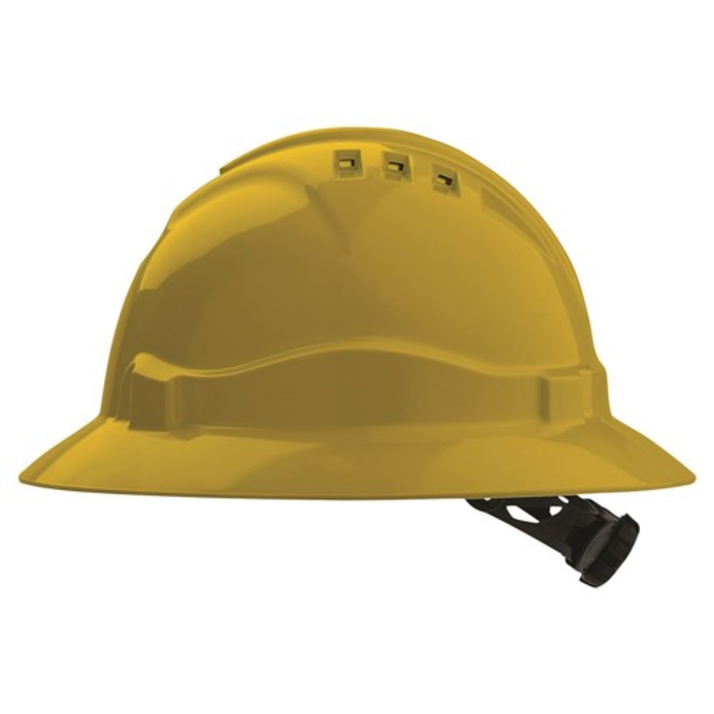 ProChoice Hard Hat V6 Vented Full Brim Ratchet Harness