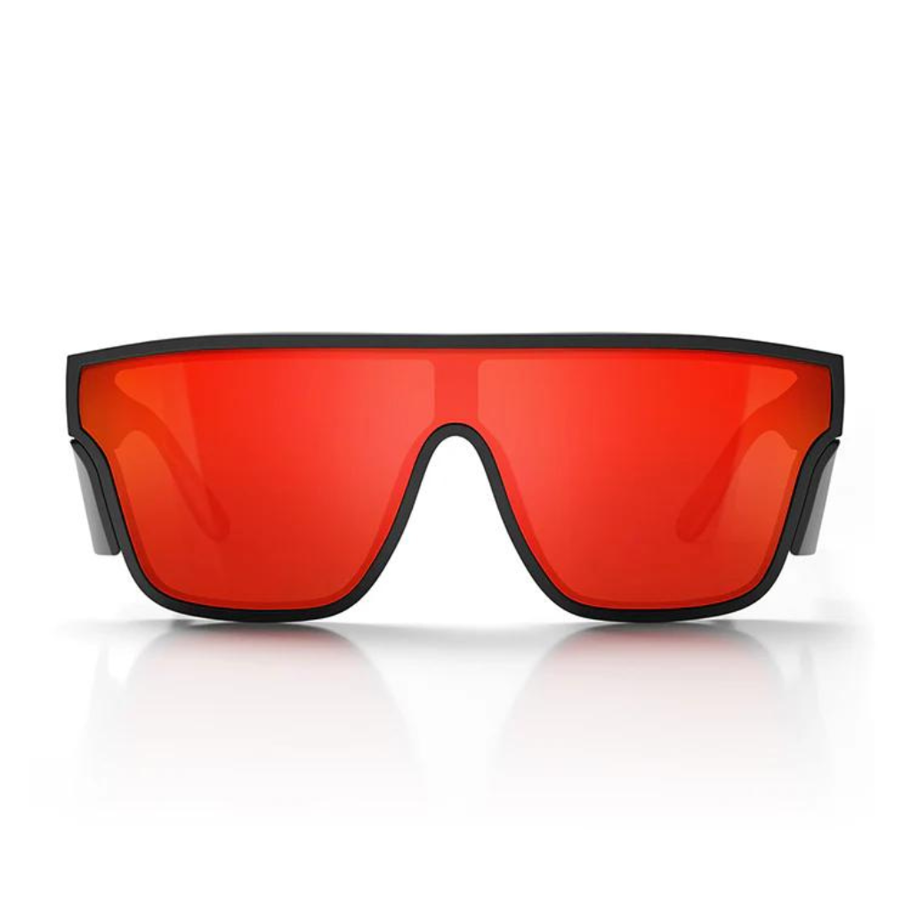 Safe Style Primes Matte Black Frame/Reflectors Red Lens UV400 Lens