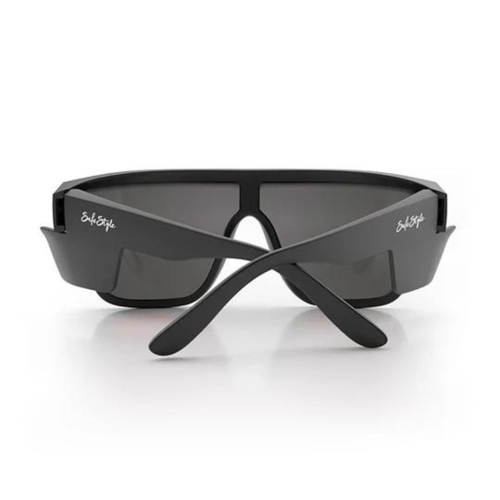 Safe Style Primes Matte Black Frame/Reflectors Red Lens UV400 Lens