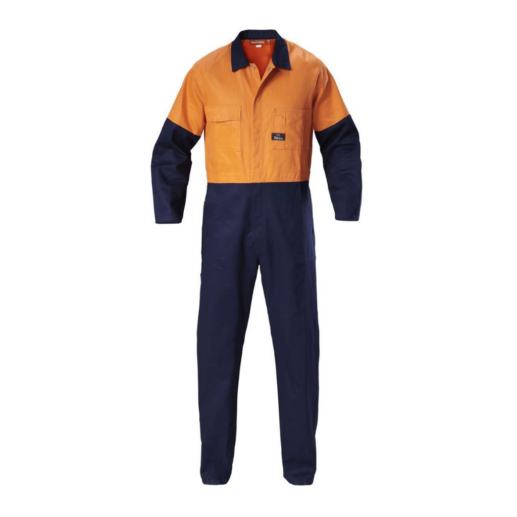 Hard Yakka Y00270 Long Sleeve Hi Vis 2 Tone Drill Coverall