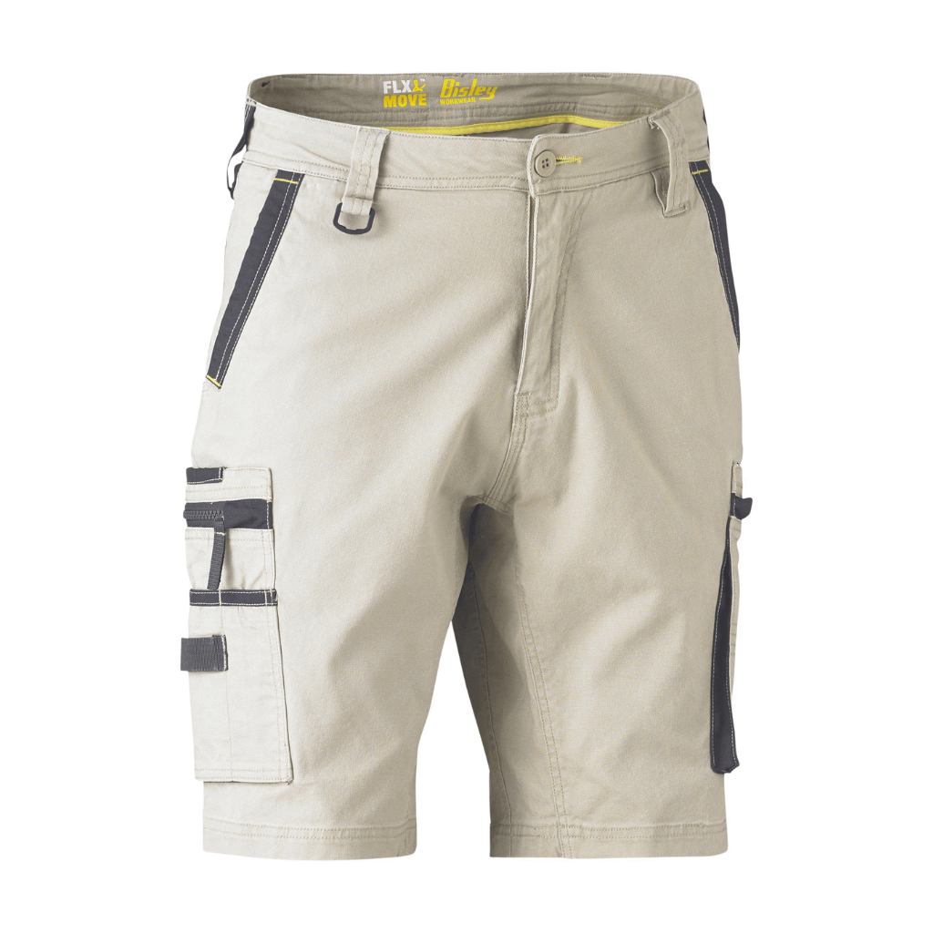 Bisley Bshc1330 Flx And Move Stretch Utility Zip Cargo Short