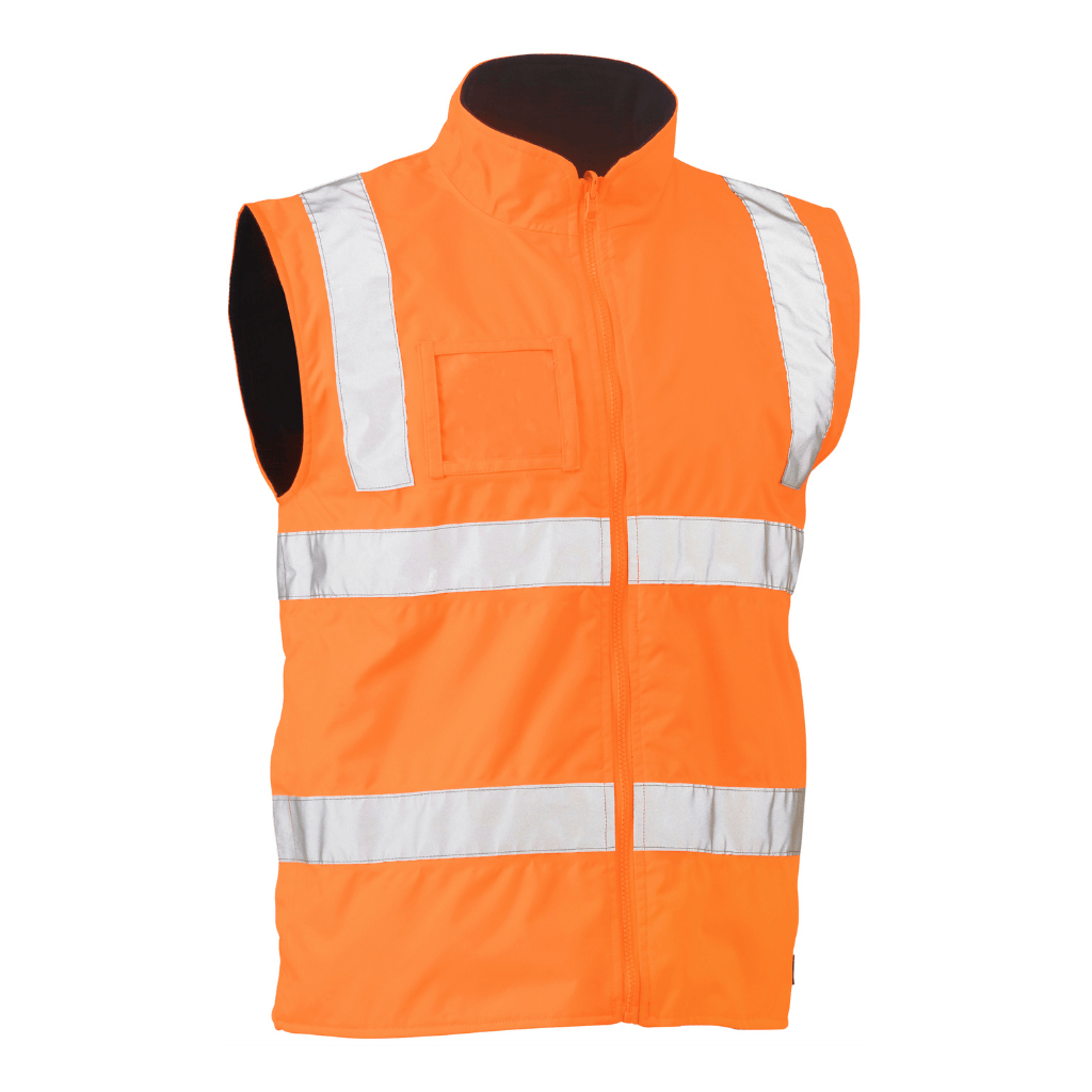 Bisley Bv0364t Taped Hi Vis Rail Wet Weather Vest