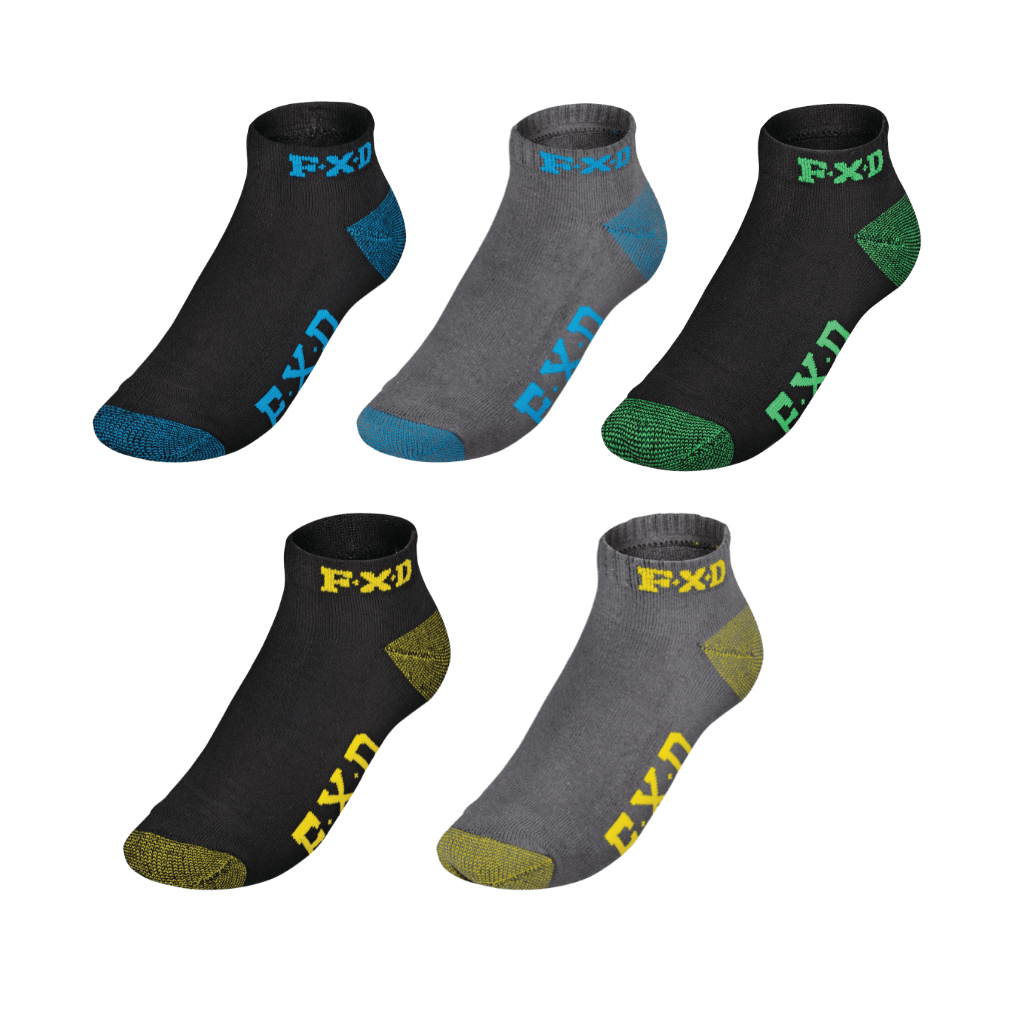 Fxd SK-3 Ankle Work Socks 5 Pack