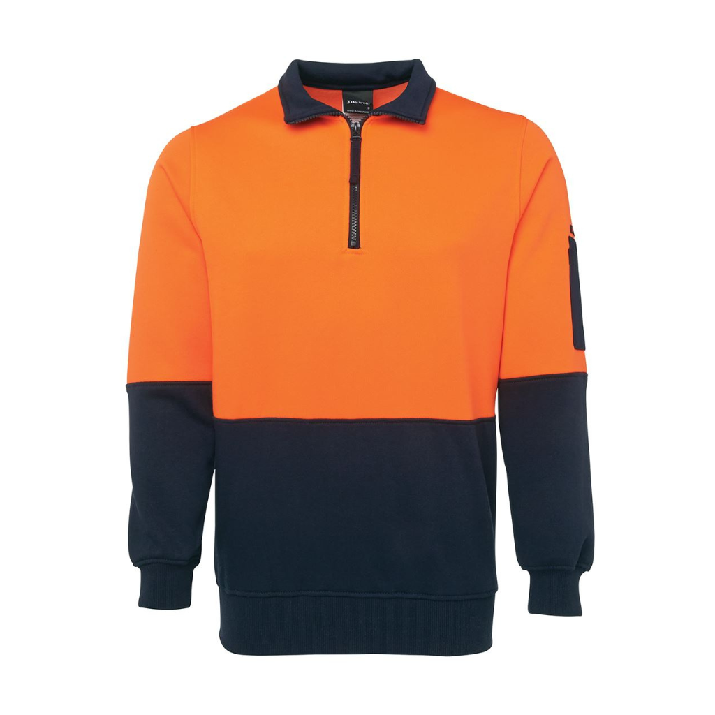 Jbs Wear Hi Vis 1/2 Zip Fleecy