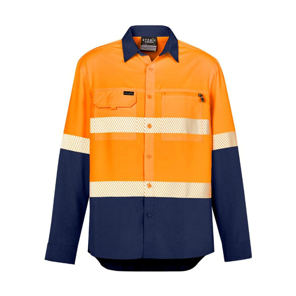 Syzmik ZW470 Hi Vis Outdoor Segmented Taped L/Sleeve