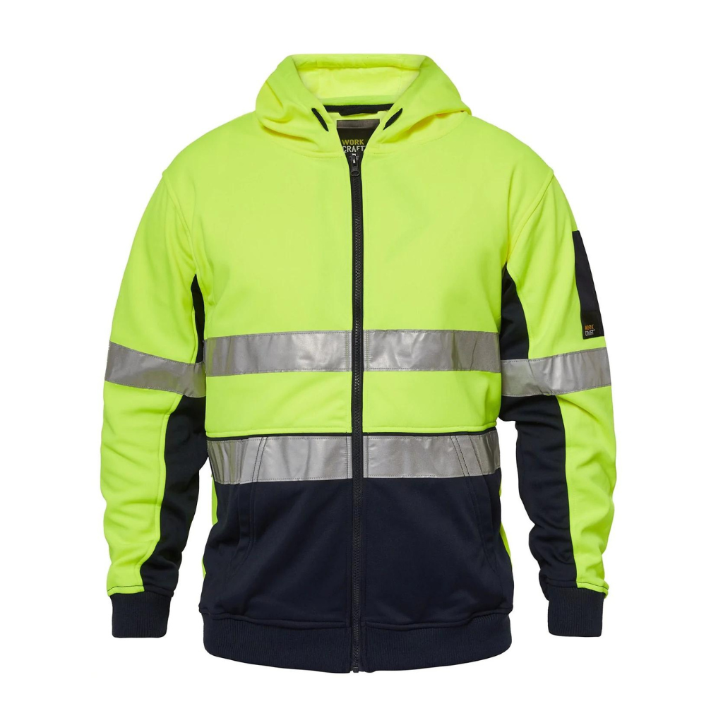 WorkCraft Hi Vis Hoodie With Tape WT8011