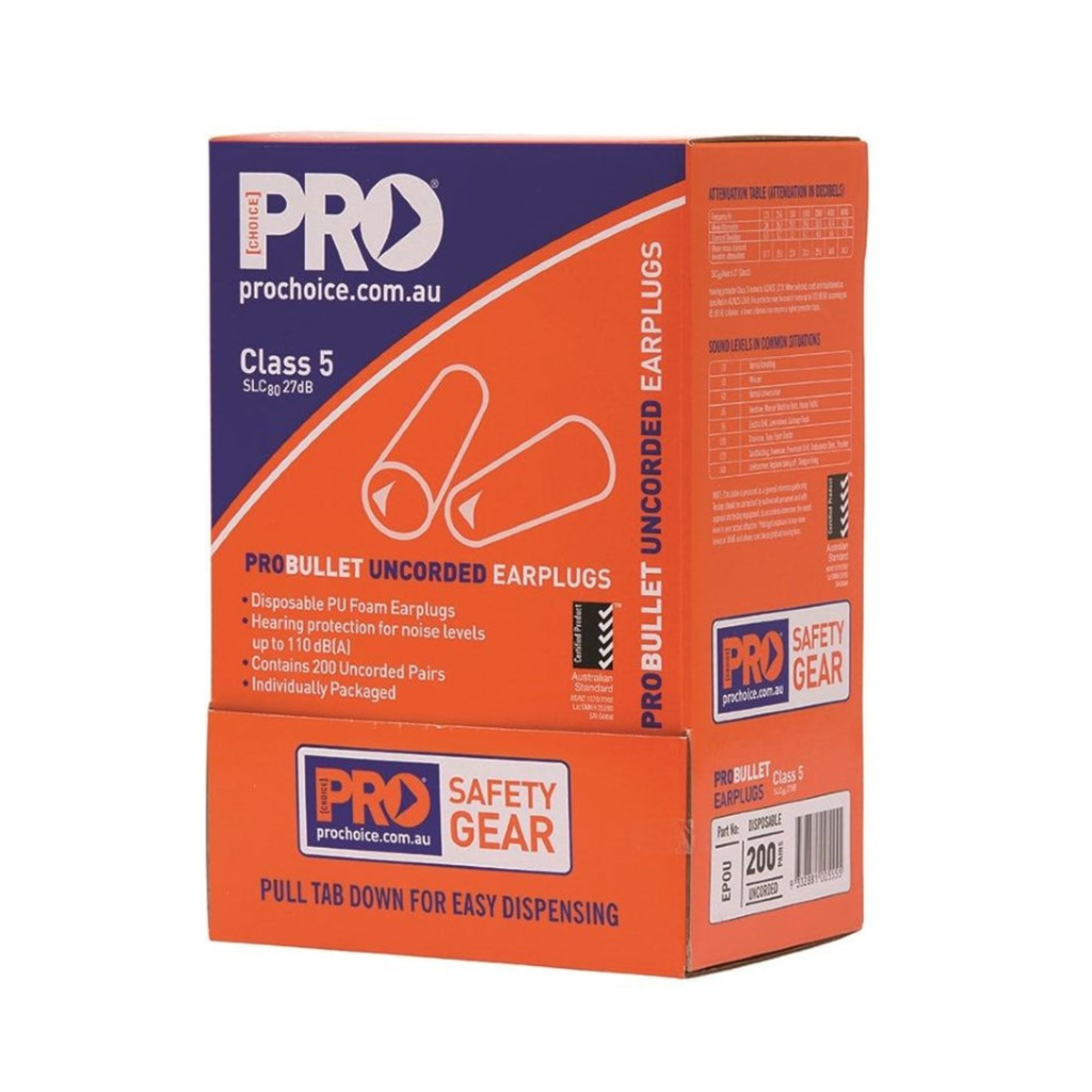 ProSafety Disposable Uncorded Earplugs