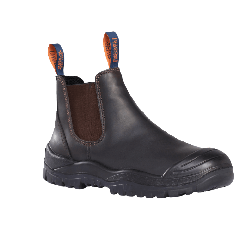 Mongrel 545030 Premium Elastic Sided Safety Boot W/ Scuff Cap - Vibram Sole