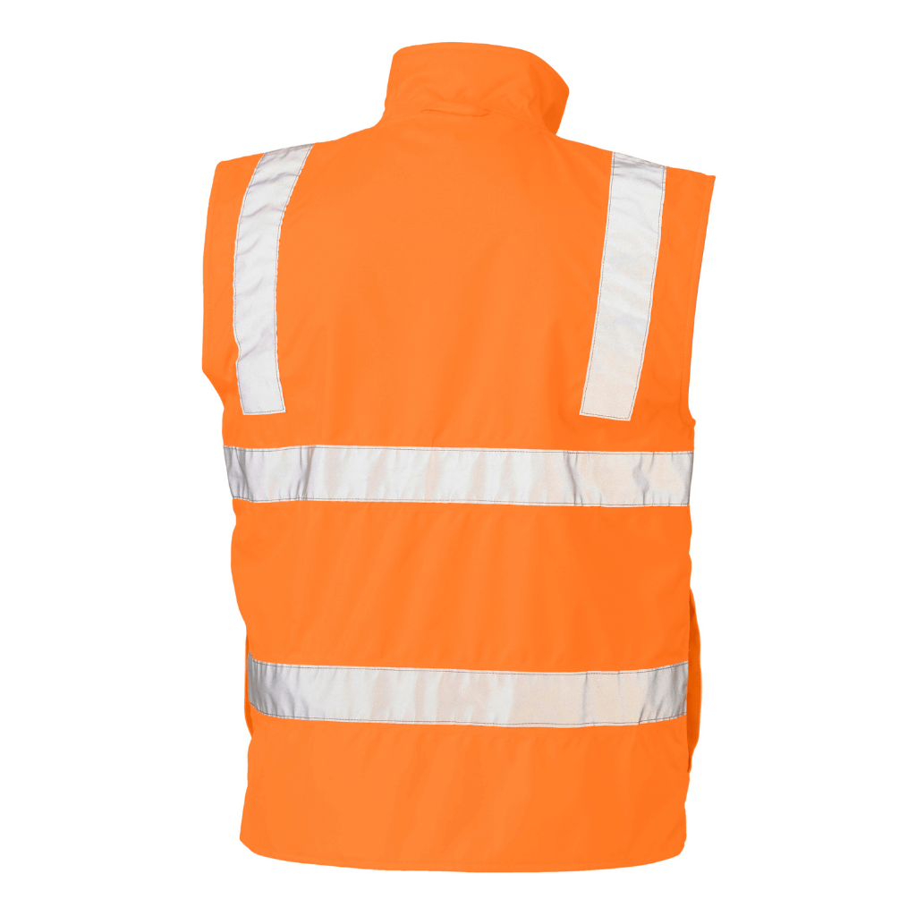 Bisley Bv0364t Taped Hi Vis Rail Wet Weather Vest