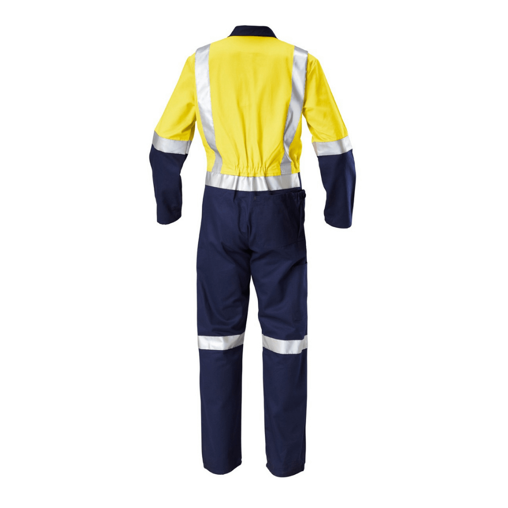 Hard Yakka Y00262 Long Sleeve Hi Vis 2 Tone Taped Drill Coverall