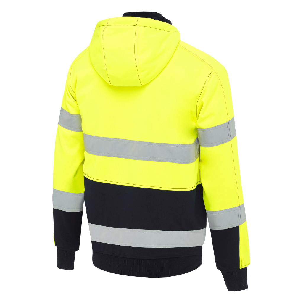 Bisley Bk6988t Taped Hi Vis Full Zip Hoodie With Sherpa Lining