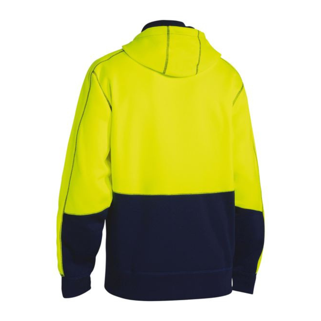 Bisley BK6819 Hi Vis Zip Front Fleece Hoodie