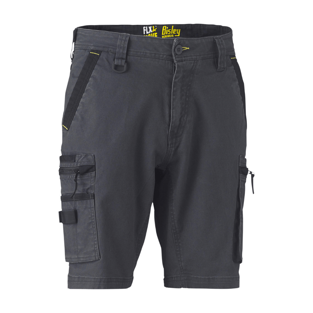 Bisley Bshc1330 Flx And Move Stretch Utility Zip Cargo Short