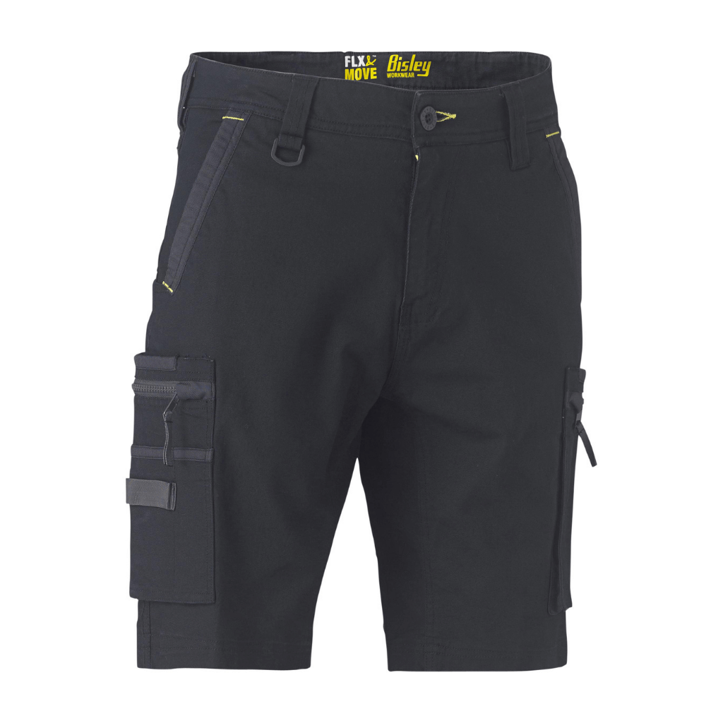 Bisley Bshc1330 Flx And Move Stretch Utility Zip Cargo Short