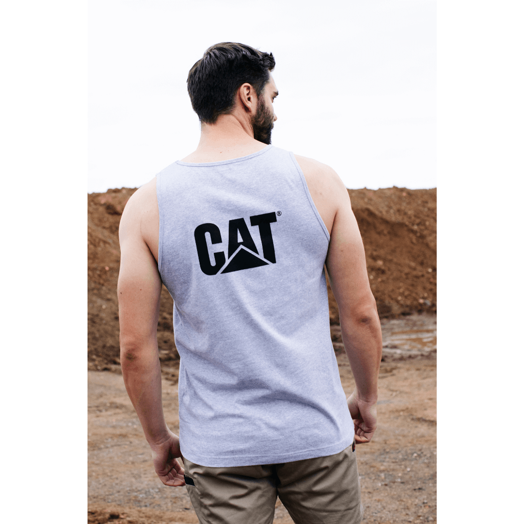 Cat Workwear Trademark Singlet