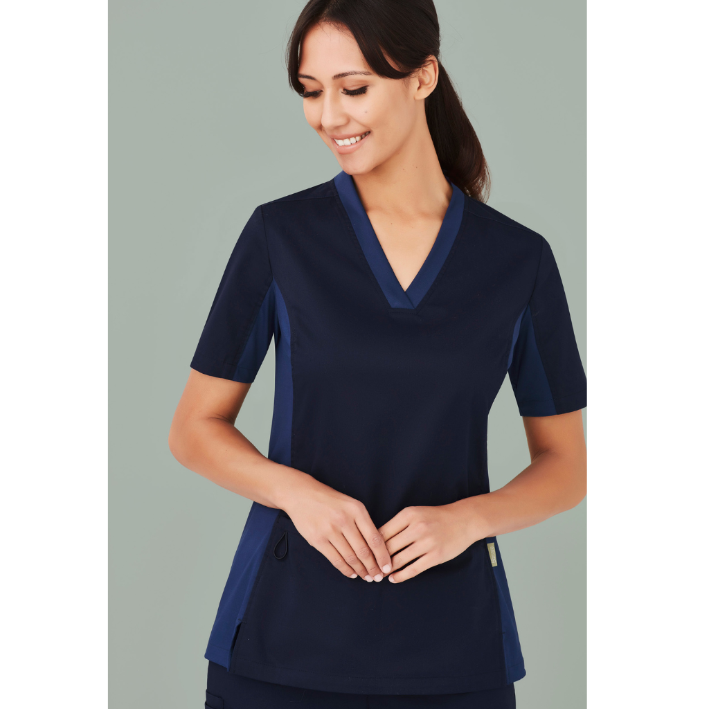 Biz Care Riley Womens V Neck Scrub Top CST043LS