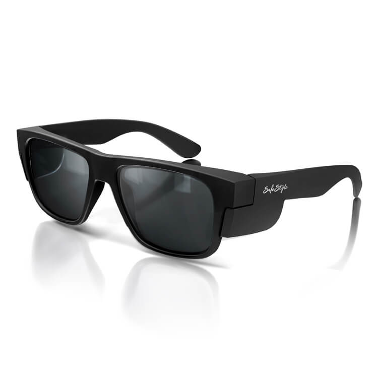 SafeStyle Fusions Matte Black Frame/Polarised UV400 Lens glasses