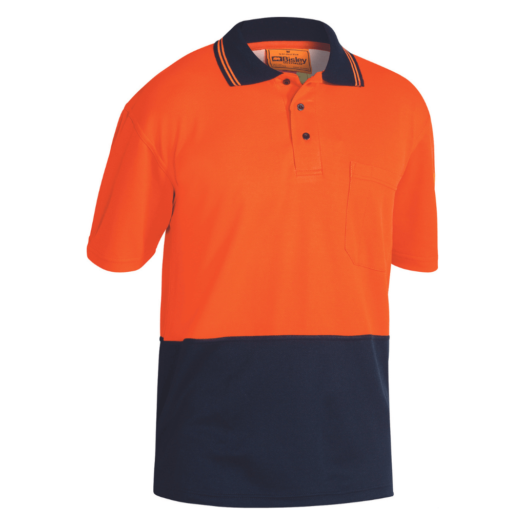 Bisley Bk1234 Hi Vis Polo Short Sleeve Shirt