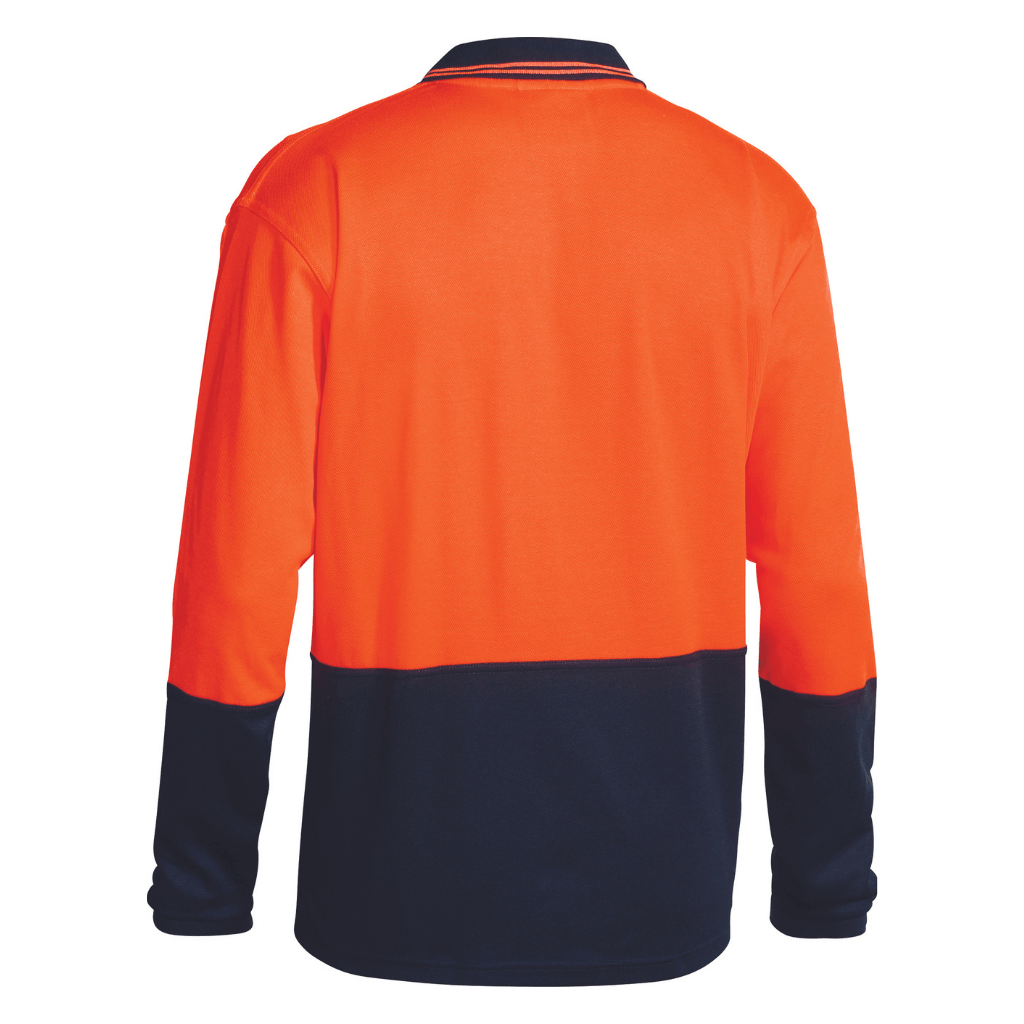 Bisley Bk6234 Hi Vis Polo Long Sleeve Shirt