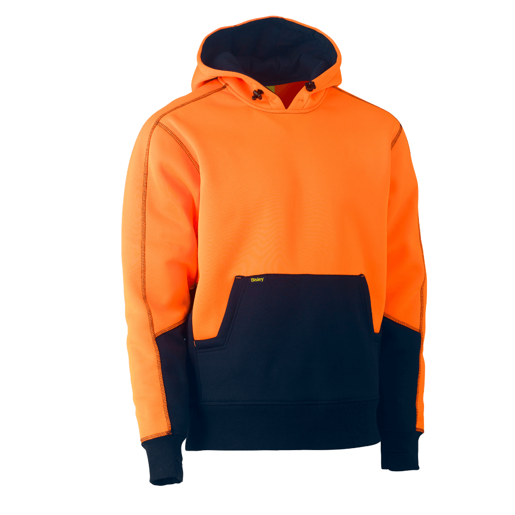 Bisley Bk6619 Hi Vis Fleece Hoodie Pullover