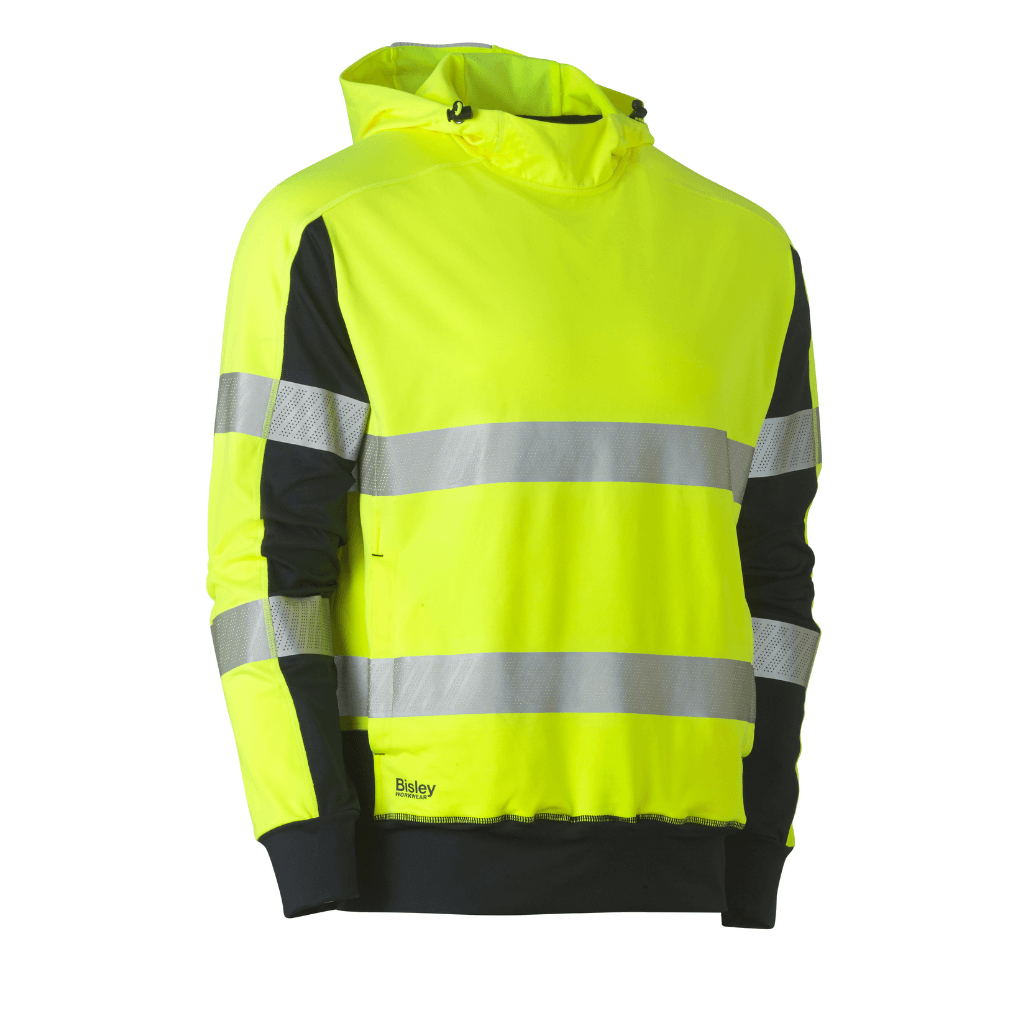 Bisley Bk6815t Taped Two Tone Hi Vis Contrast 4 Way Stretchy Hoodie