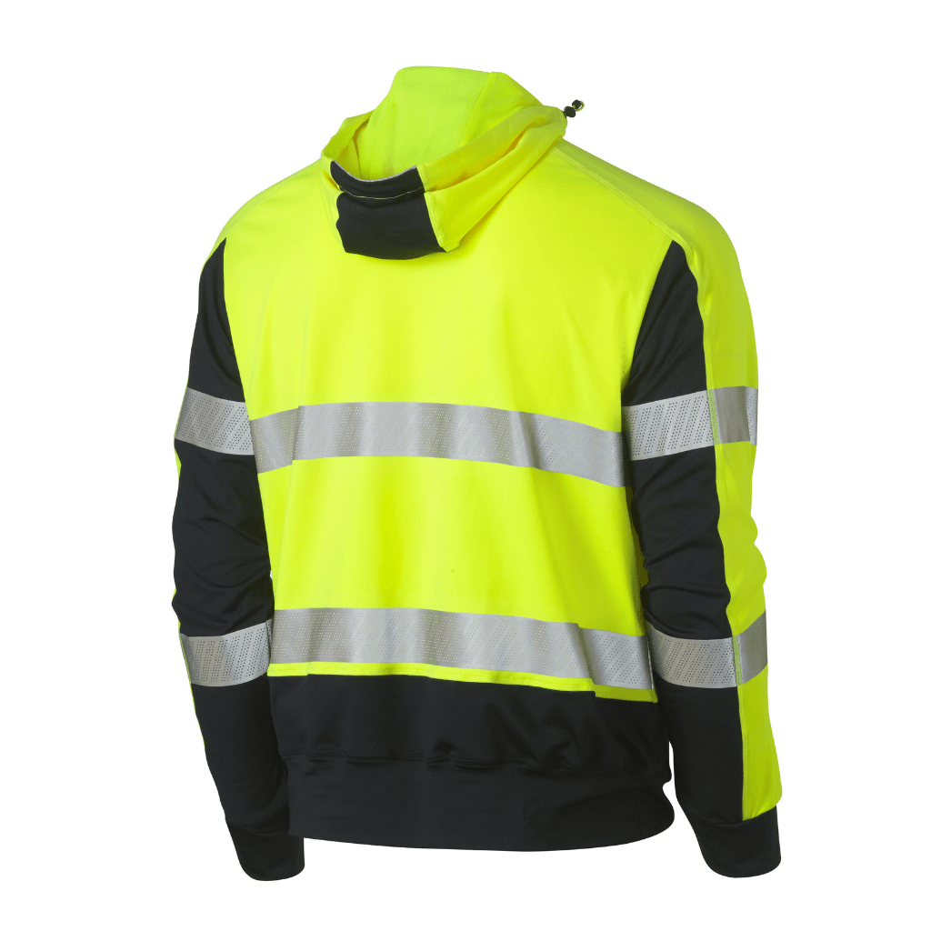 Bisley Bk6815t Taped Two Tone Hi Vis Contrast 4 Way Stretchy Hoodie