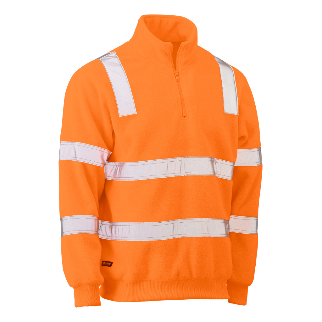 Bisley Bk6816t Taped Hi Vis Rail Polar Fleece Jumper