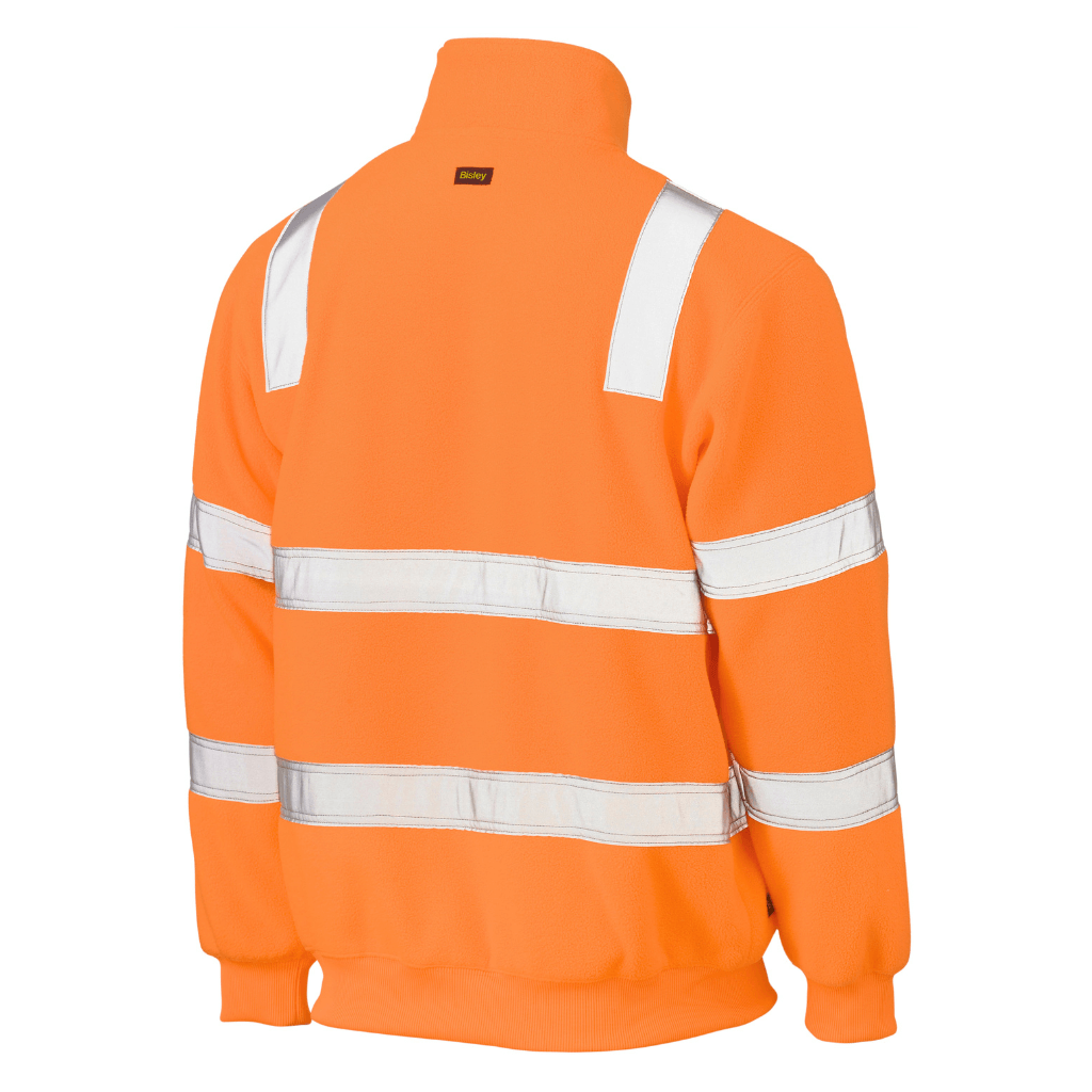 Bisley Bk6816t Taped Hi Vis Rail Polar Fleece Jumper