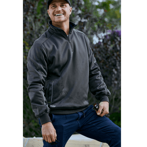 Bisley Bk6924 Work Fleece 1/4 Zip Pullover With Sherpa Lining