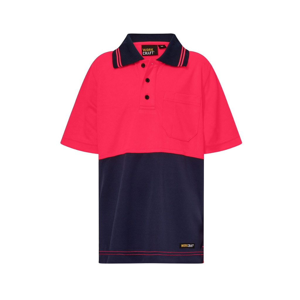 Workcraft WSPK20 Kids Short Sleeve Polo Shirt