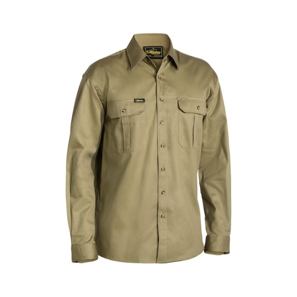 Bisley BS6433 Cotton Drill Long Sleeve Shirt